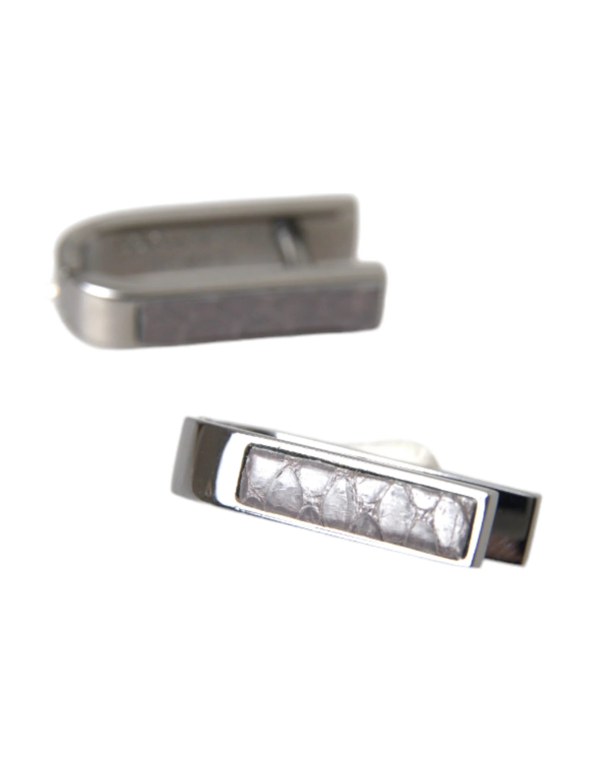 Dolce & Gabbana Silver Plated Metal Brass Pin Men Cufflinks - Cufflinks