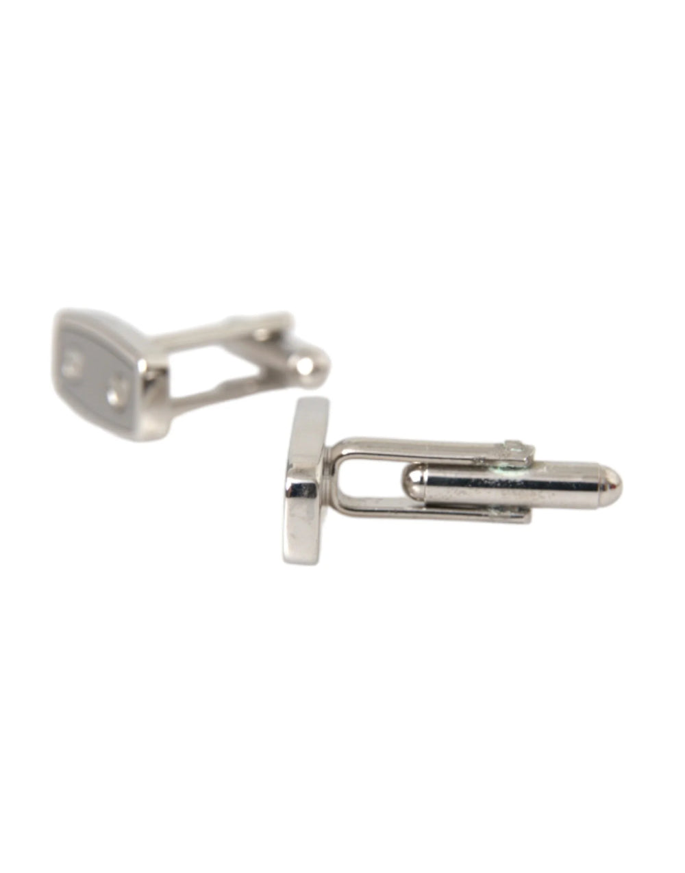 Dolce & Gabbana Silver Plated Metal Brass Pin Men Cufflinks - Cufflinks