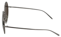 Dolce & Gabbana Silver Plated Round Gray Le nses Women Sunglasses - Sunglasses