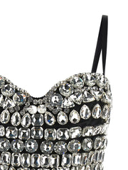 Dolce & Gabbana Silver Polyamide Bodysuit - IT40