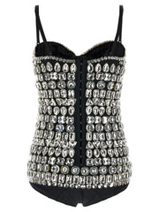Dolce & Gabbana Silver Polyamide Bodysuit - IT40