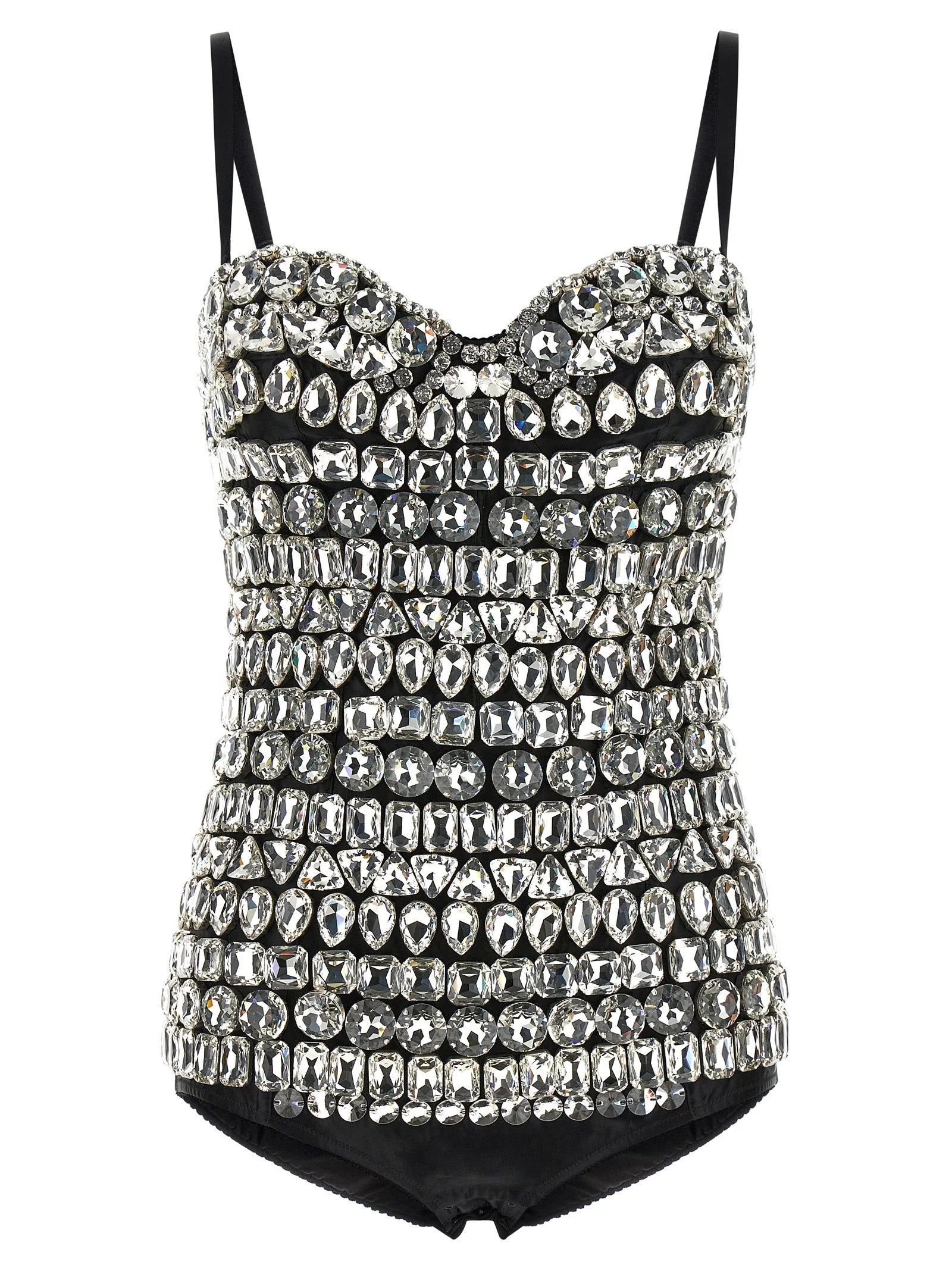Dolce & Gabbana Silver Polyamide Bodysuit - IT40