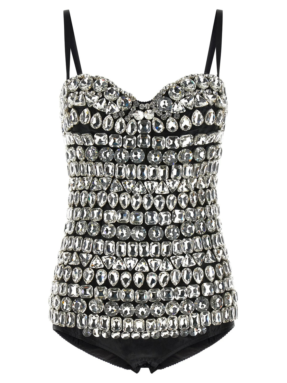 Dolce & Gabbana Silver Polyamide Bodysuit - IT40