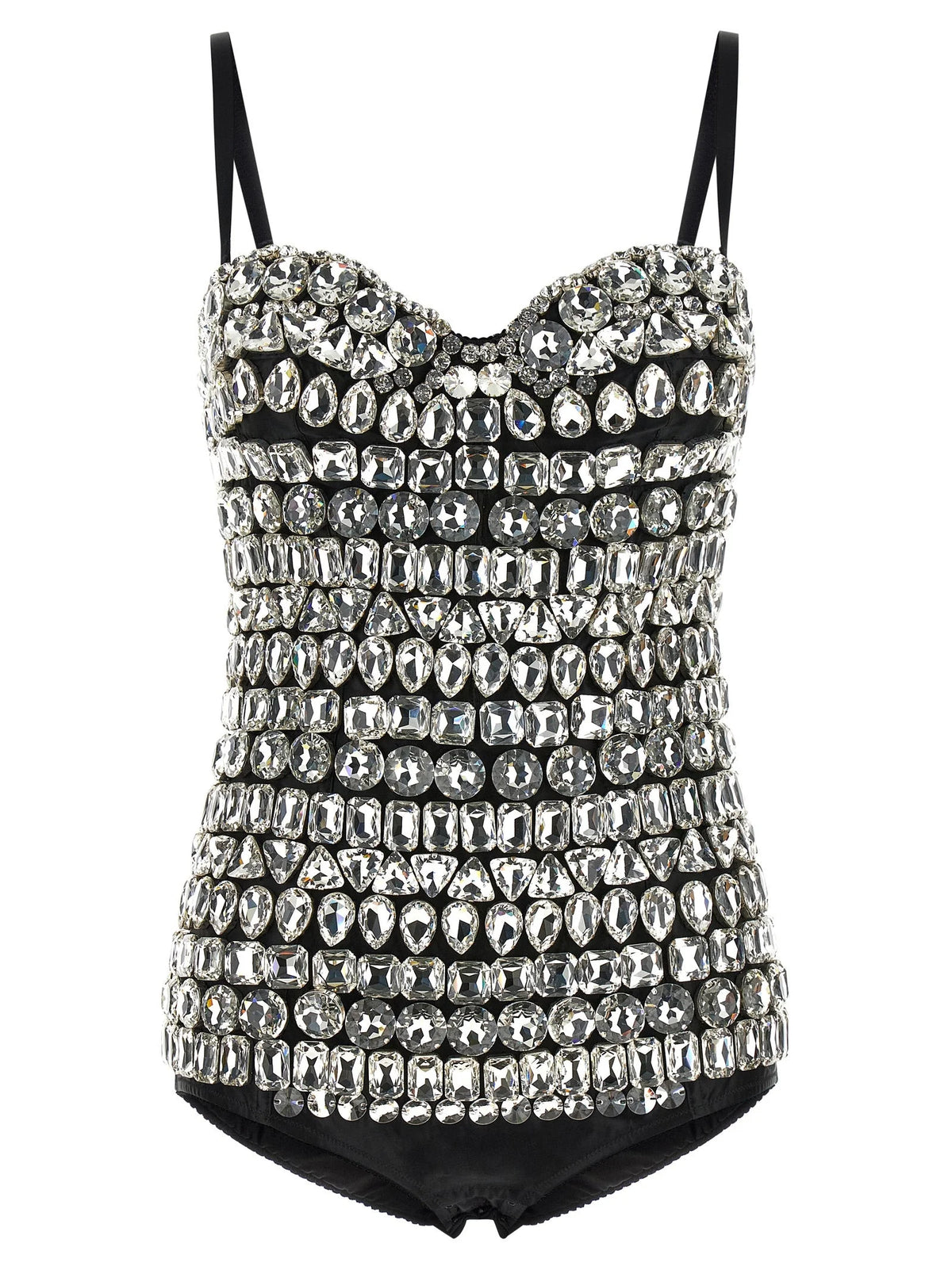Dolce & Gabbana Silver Polyamide Bodysuit - IT40