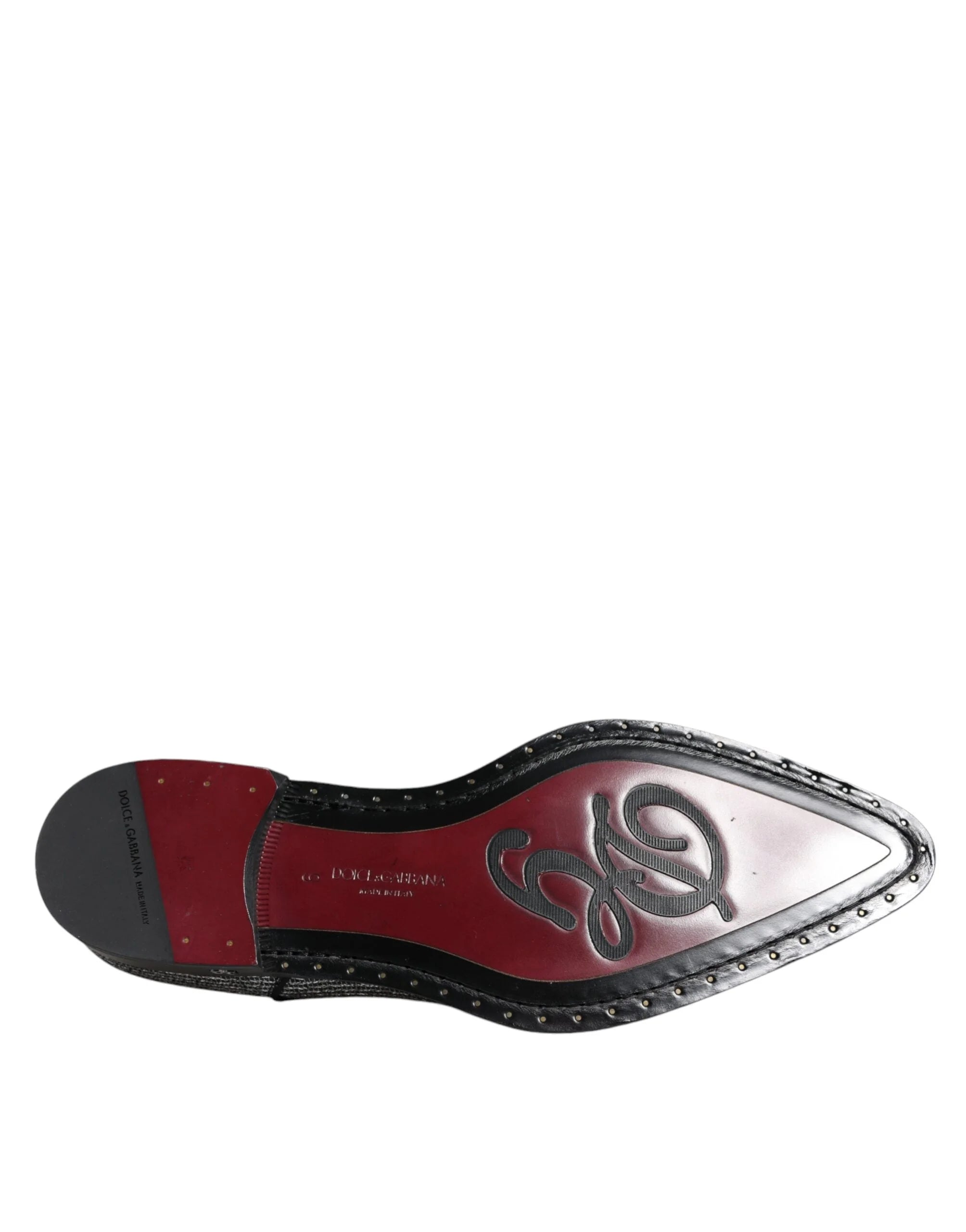 Dolce & Gabbana Silver Polyurethane Derby Formal Dress Shoes - EU43/US10 - Shoes