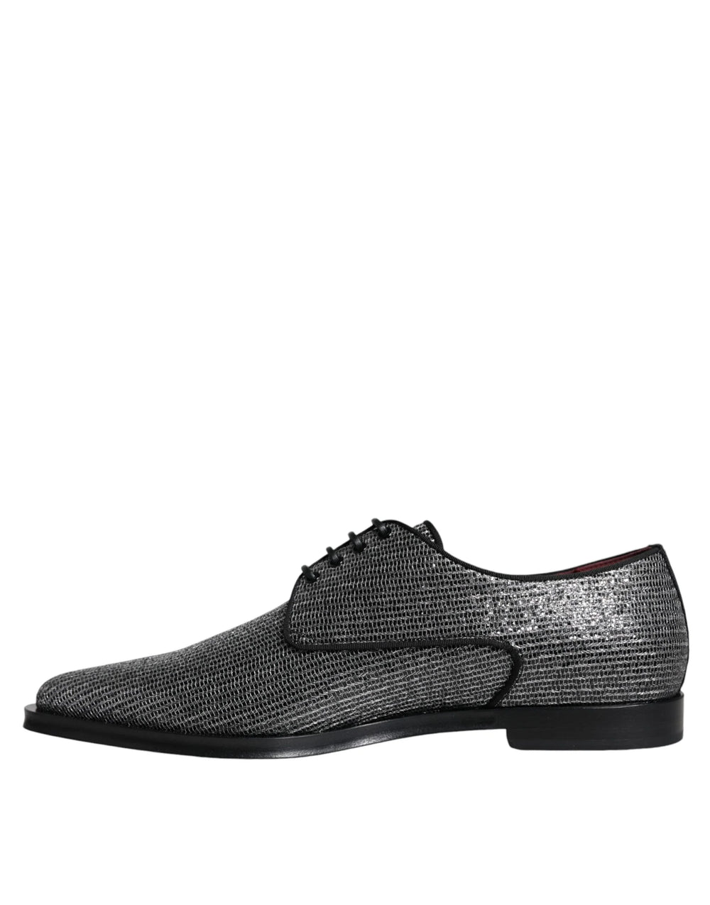 Dolce & Gabbana Silver Polyurethane Derby Formal Dress Shoes - EU43/US10 - Shoes