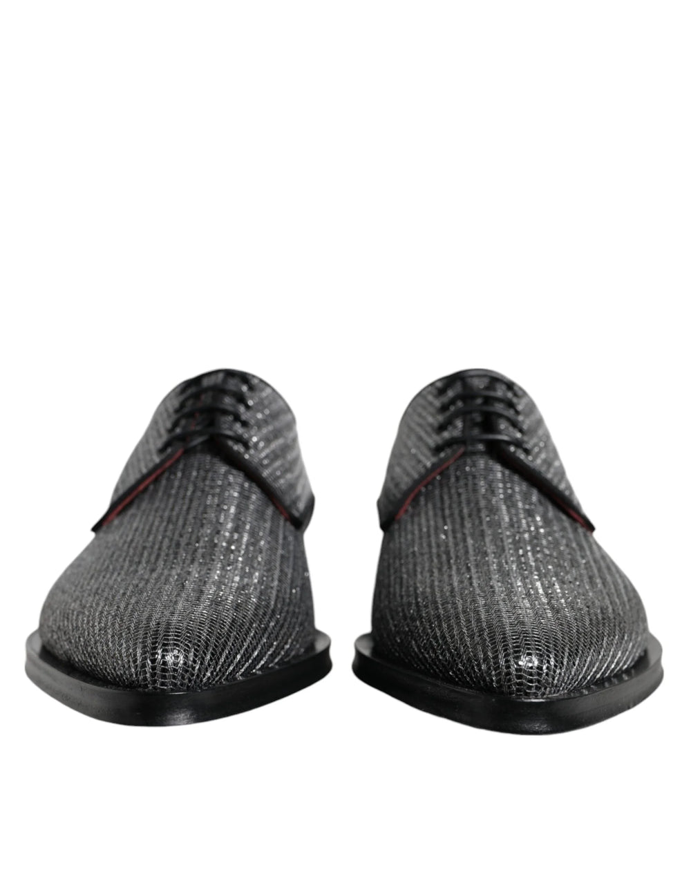 Dolce & Gabbana Silver Polyurethane Derby Formal Dress Shoes - EU43/US10 - Shoes