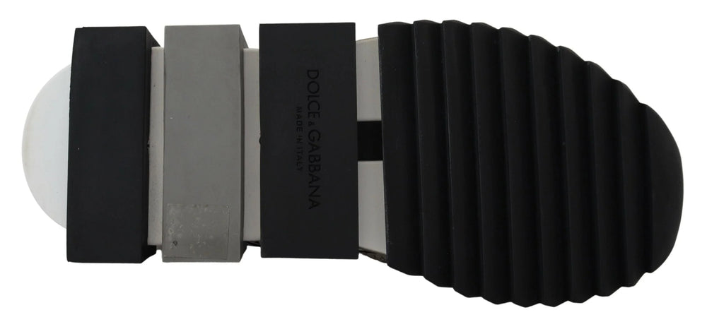 Dolce & Gabbana Silver Rhinestones Sorrento Sneakers Shoes - Sneakers