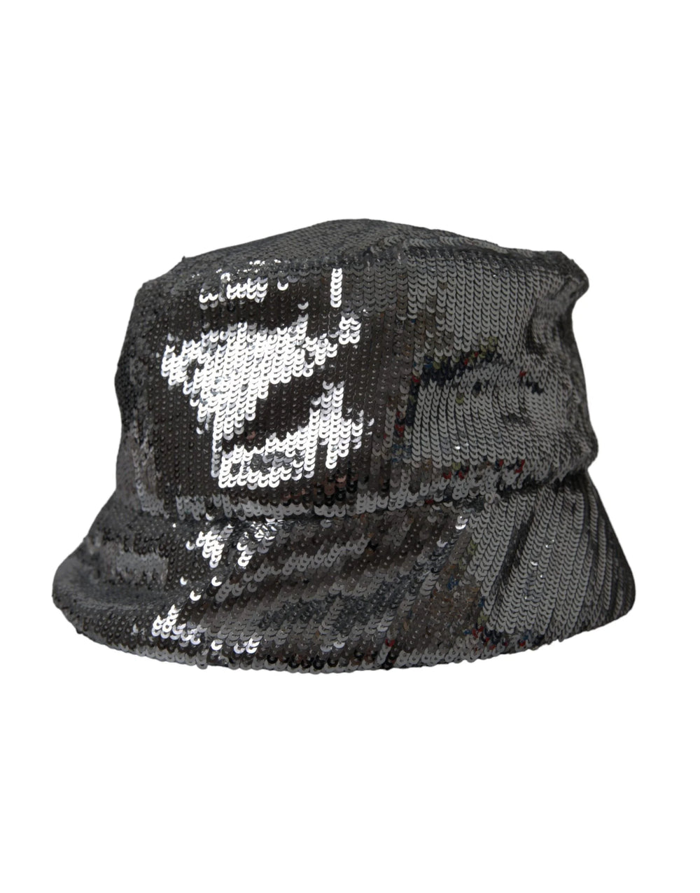 Dolce & Gabbana Silver Sequined Nylon Bucket Hat Men - 60 cm|XL - Bucket Hats
