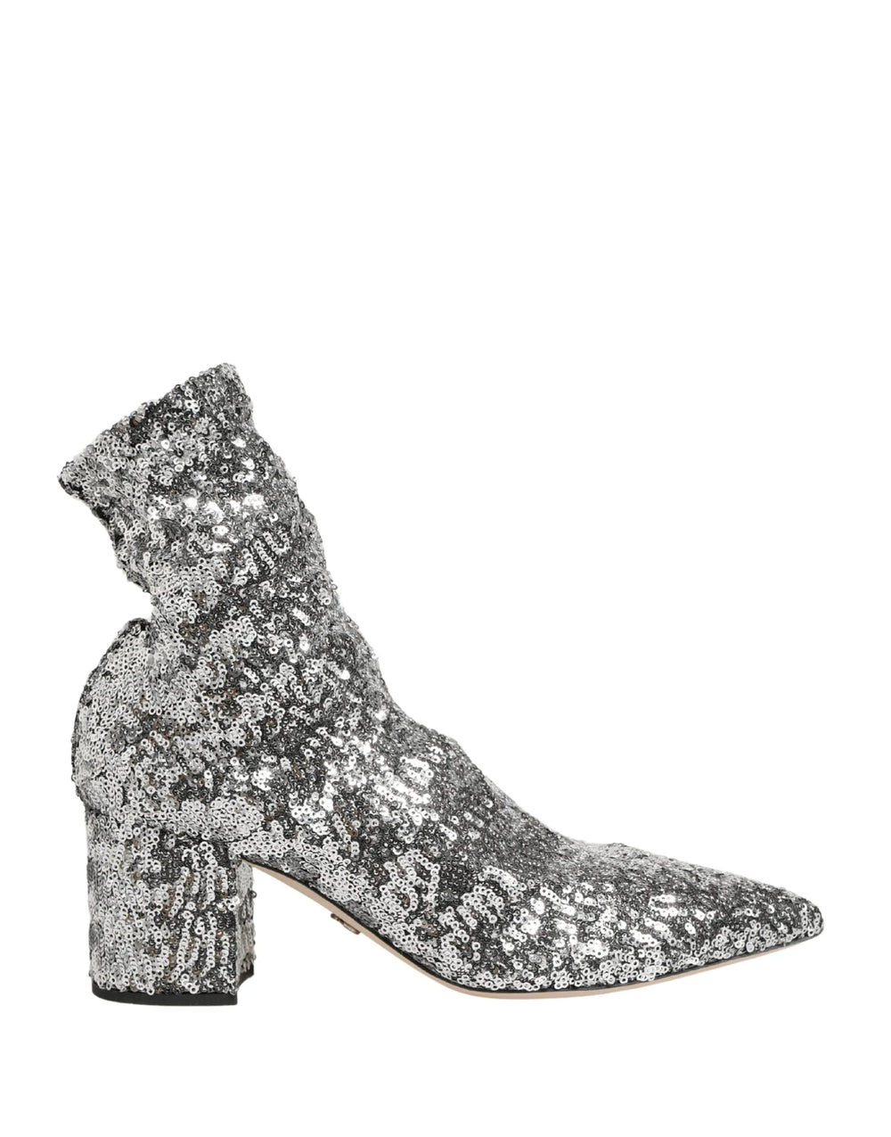Dolce & Gabbana Botas Curtas com Lantejoulas Prateadas - Botas