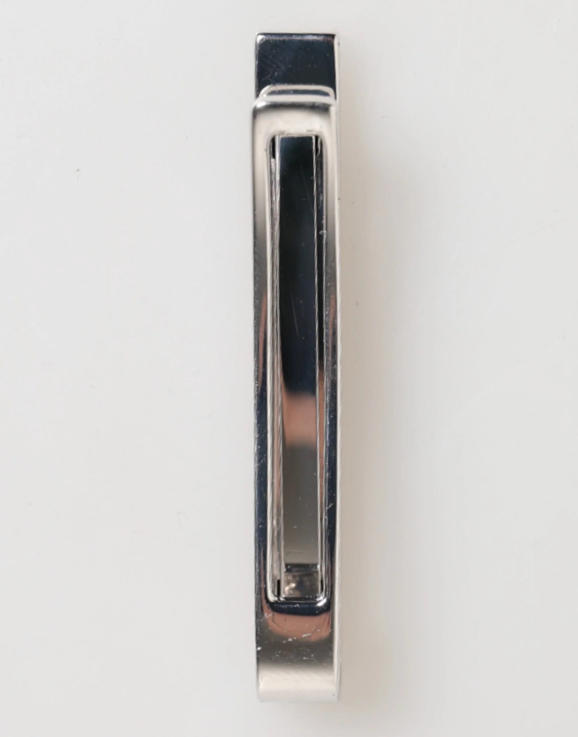 Dolce & Gabbana Silver Tone Brass Logo Branded Men Accessory Tie Clip Bar - Tie Clips