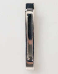 Dolce & Gabbana Silver Tone Brass Logo Branded Men Accessory Tie Clip Bar - Tie Clips