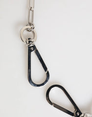 Dolce & Gabbana Silver Tone Metal Chain DG Logo Pendant Men Necklace - Necklaces