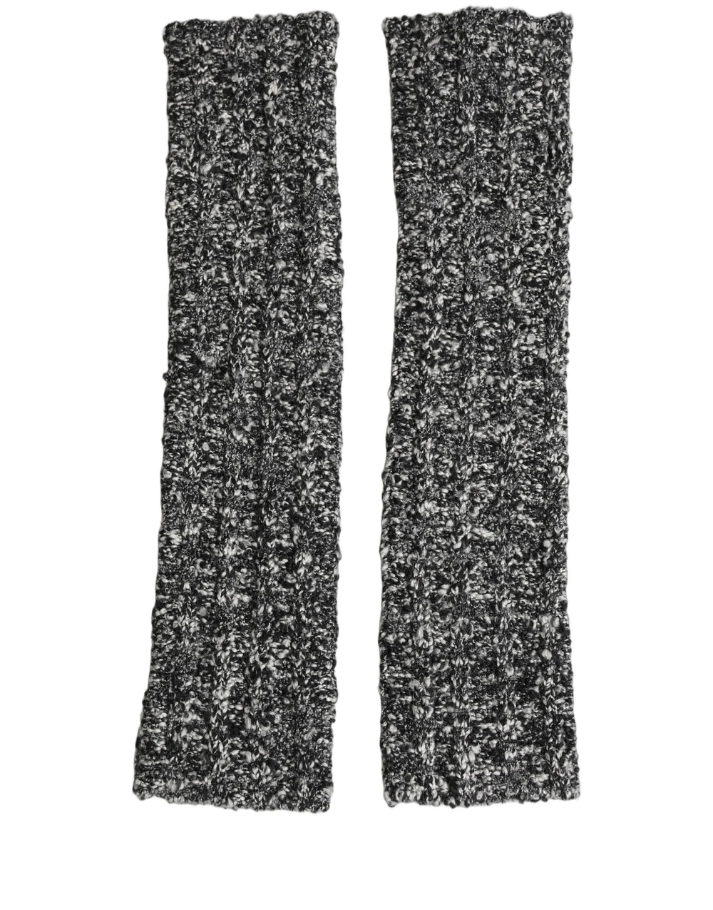 Dolce & Gabbana Sleeves Black Wool Blend Knitted Warmer Arm
