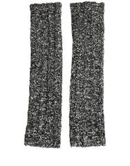 Dolce & Gabbana Sleeves Black Wool Blend Knitted Warmer Arm