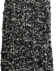 Dolce & Gabbana Sleeves Black Wool Blend Knitted Warmer Arm
