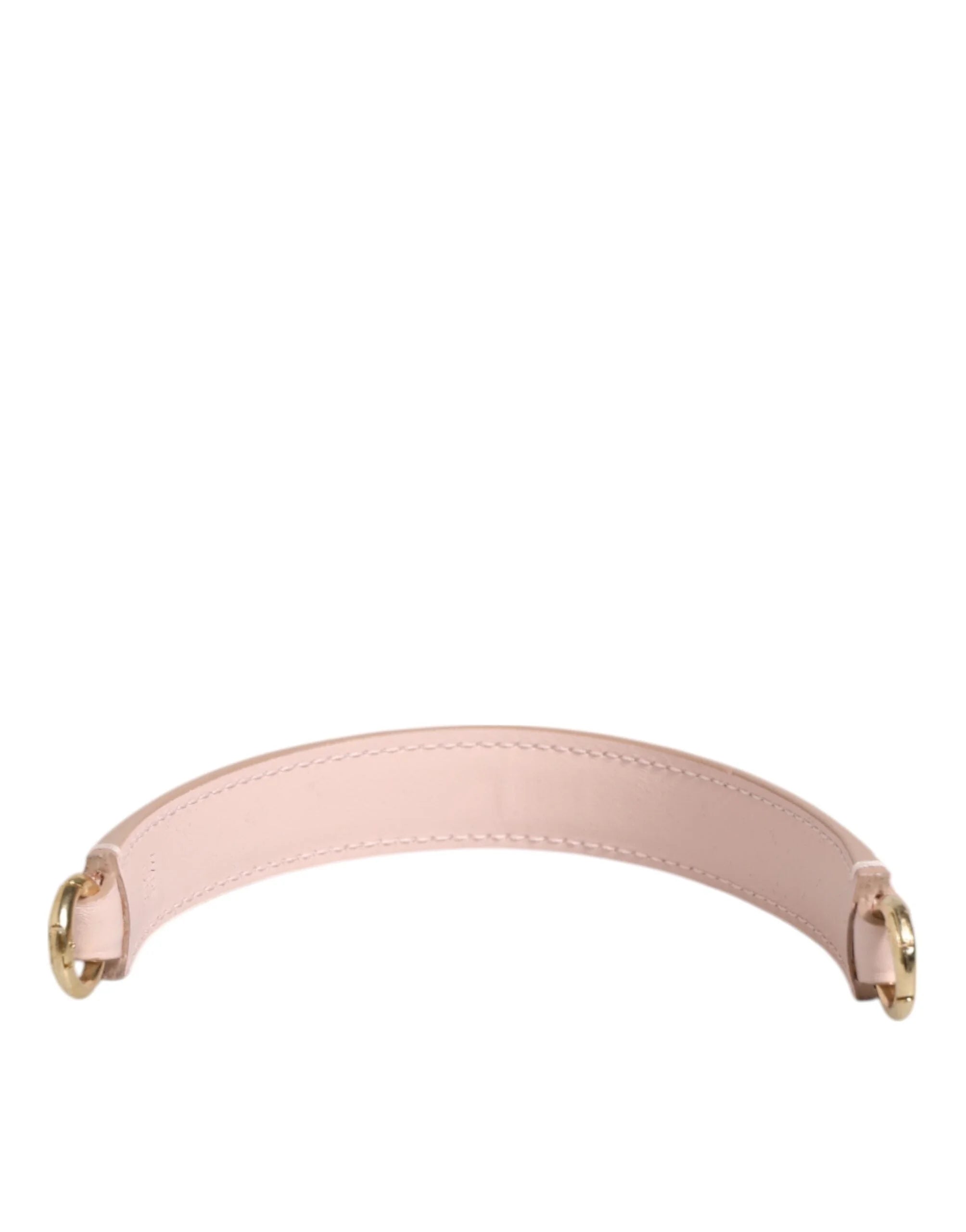 Dolce & Gabbana Strap Pink Leather Gold Tone Big Bag Handle Shoulder Strap - Handbag & Wallet Accessories