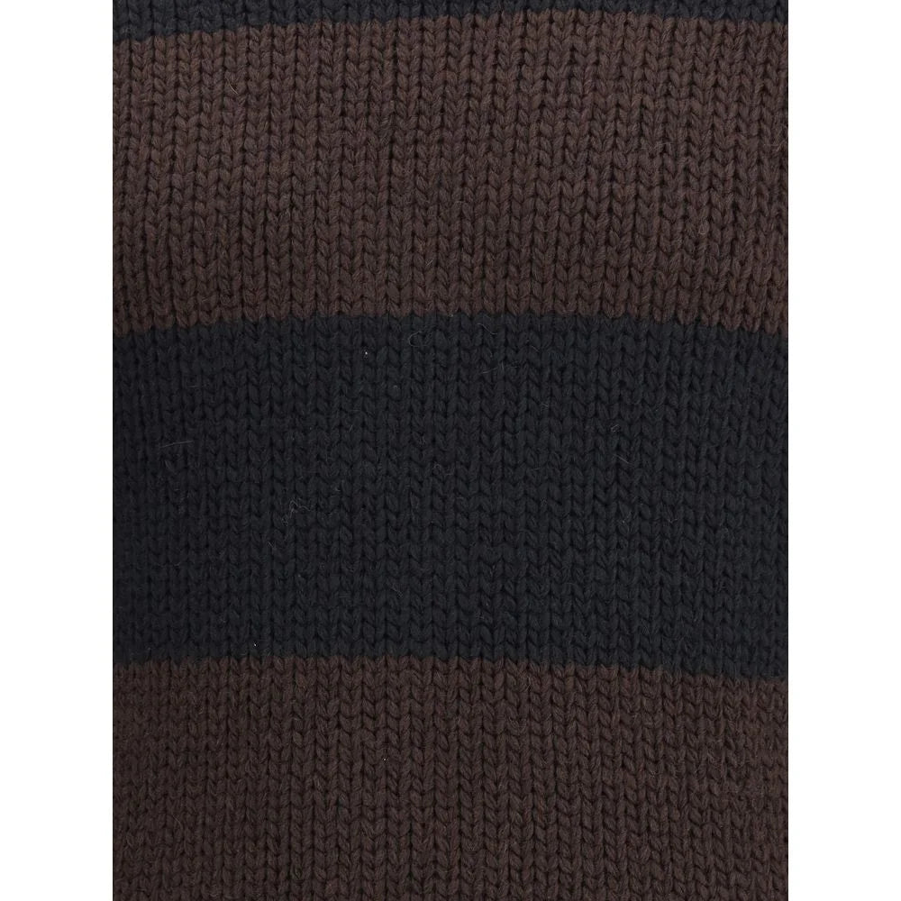 Dolce & Gabbana Striped Wool-Blend Turtleneck - Sweaters