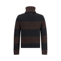 Dolce & Gabbana Striped Wool-Blend Turtleneck - Sweaters