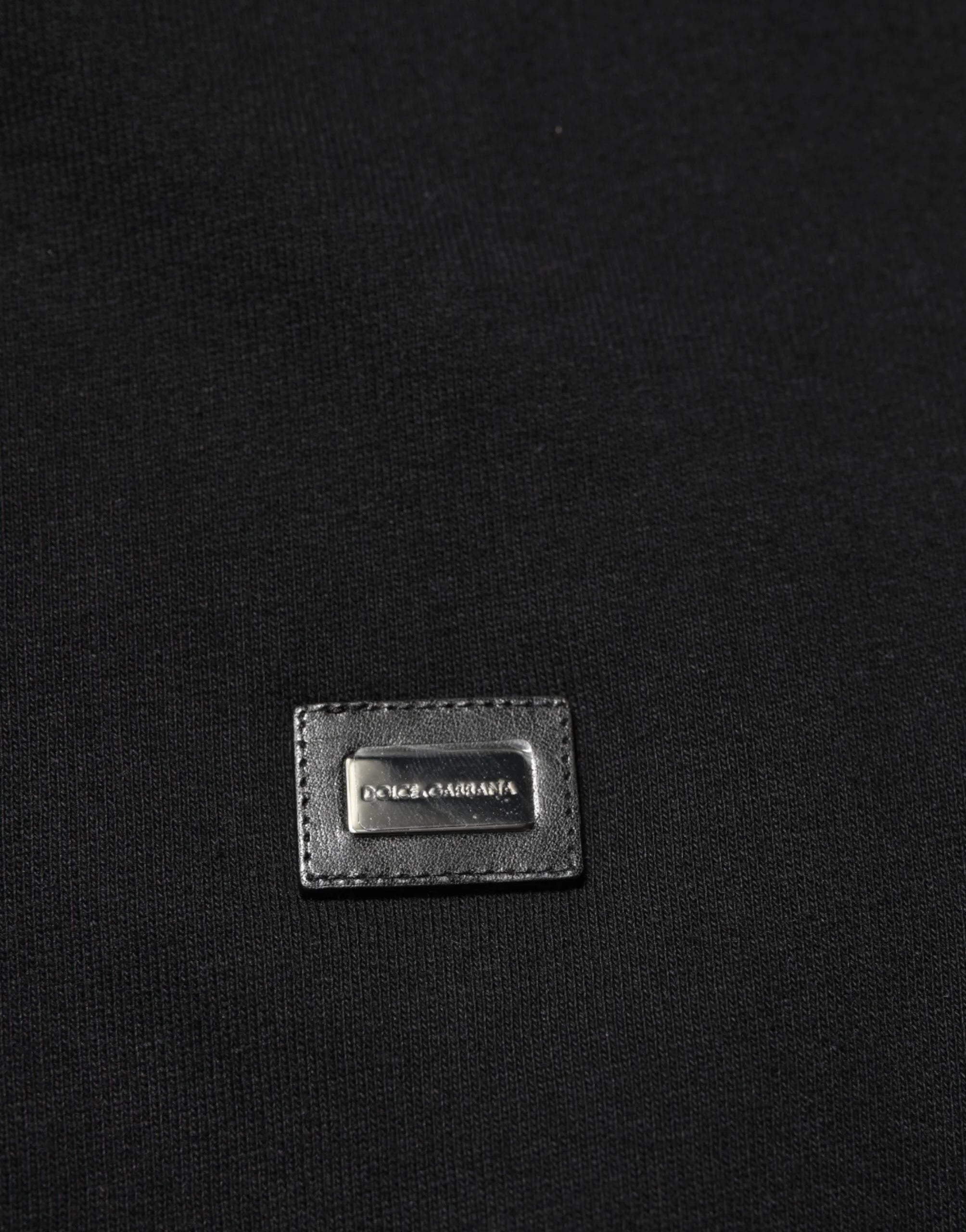 Dolce & Gabbana Sweater Black Cotton Hooded Men Sweatshirt Sweater - IT44 | XS - Hoodies