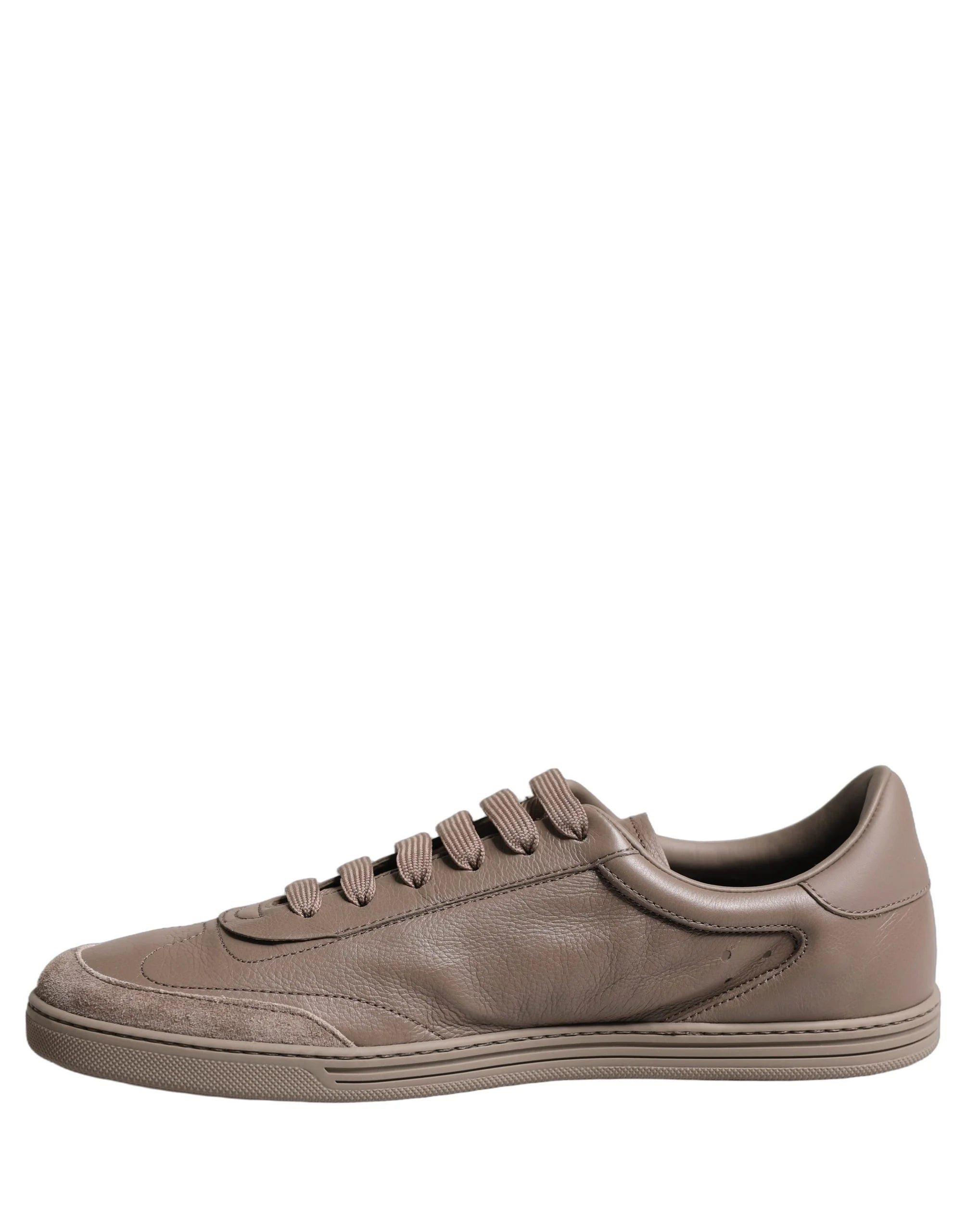 Dolce & Gabbana Taupe Saint Tropez Low Top Sneakers Shoes - EU41.5/US8.5