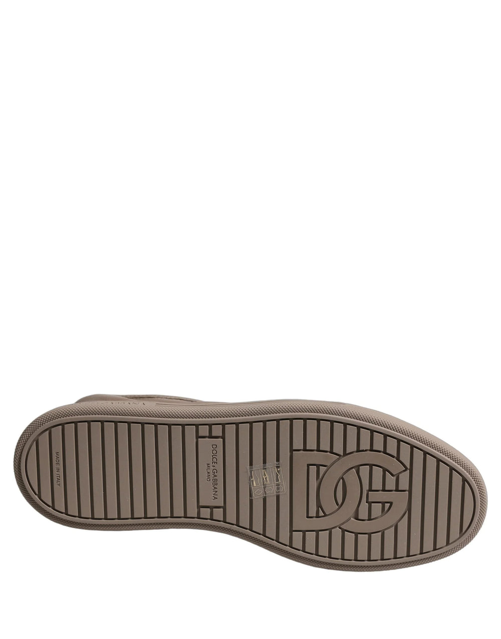 Dolce & Gabbana Taupe Saint Tropez Low Top Sneakers Shoes - EU41.5/US8.5