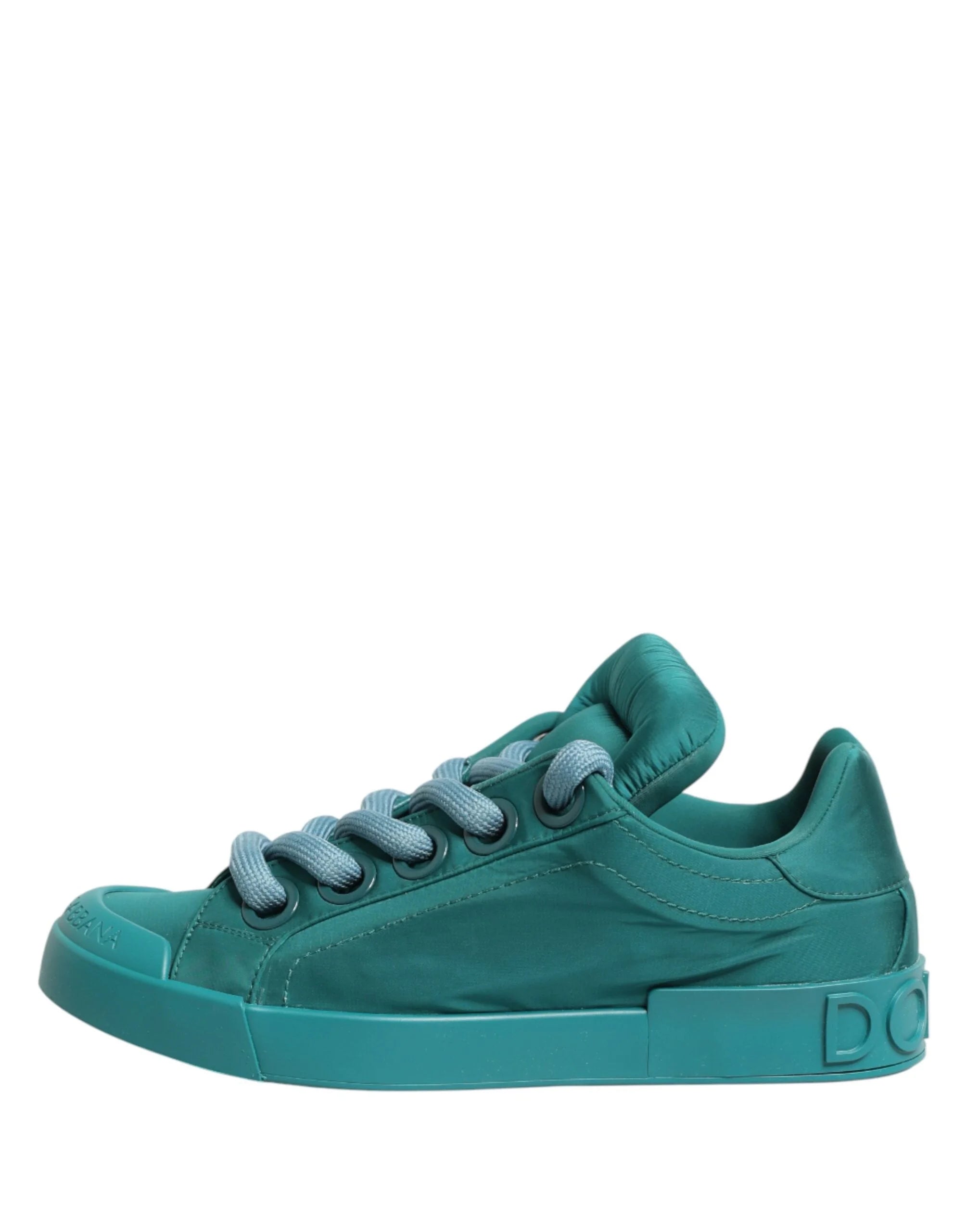 Dolce & Gabbana Teal Portofino Men Low Top Sneakers Shoes - EU44/US11