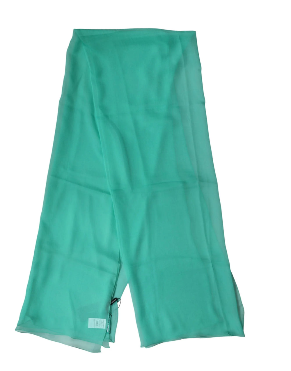 Dolce & Gabbana Teal Stole Silk Neck Wrap Shawl Men Scarf