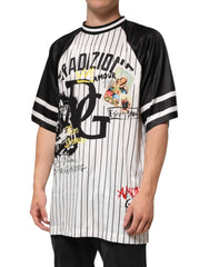 Dolce & Gabbana Tradizione Graffiti Print Oversized Men T-shirt - IT50 | L