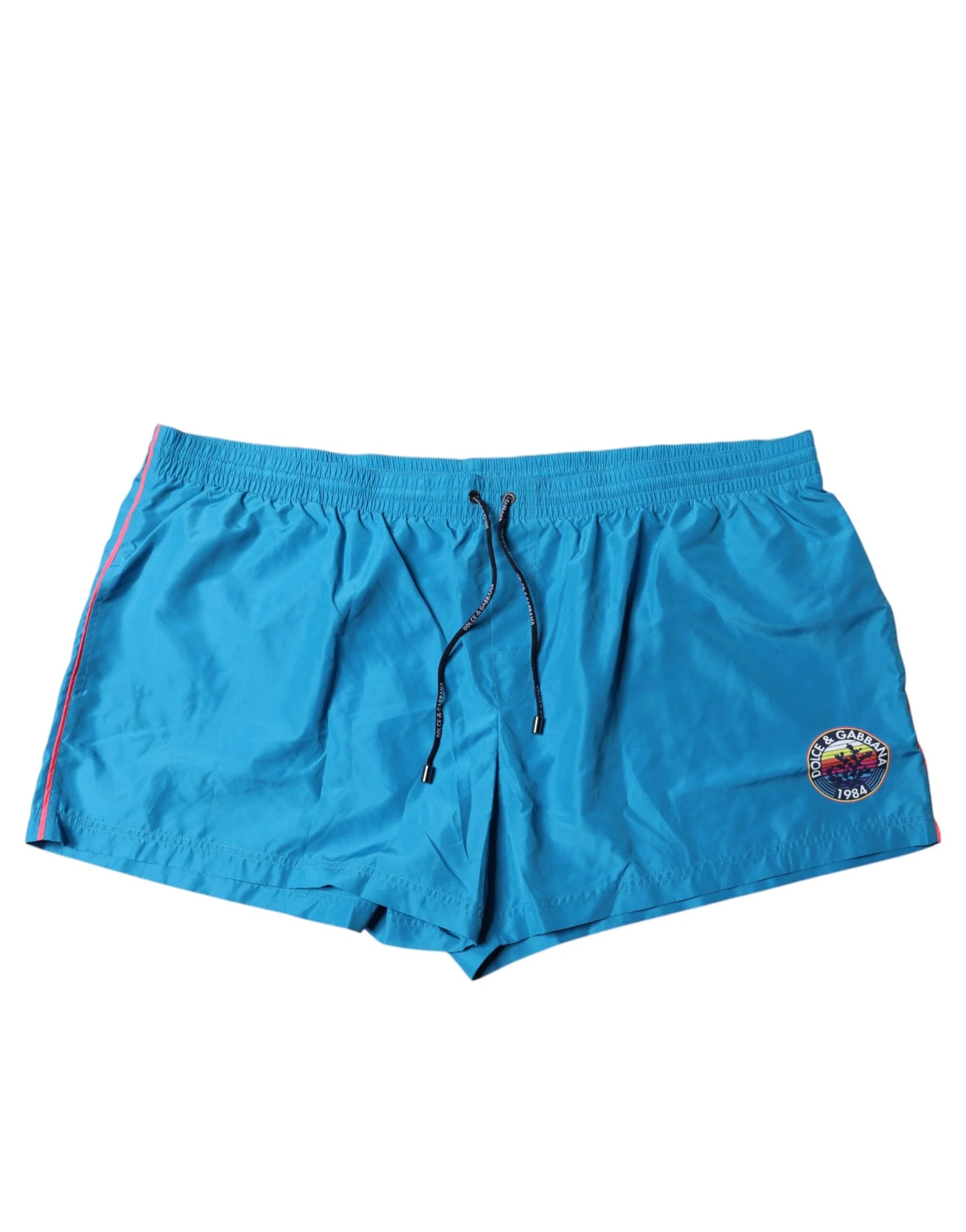 Dolce & Gabbana Turquoise Logo Beachwear Shorts 2Pc Swimwear - IT10 / US4XL - Swim Boxers