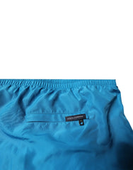 Dolce & Gabbana Turquoise Logo Beachwear Shorts 2Pc Swimwear - IT10 / US4XL - Swim Boxers