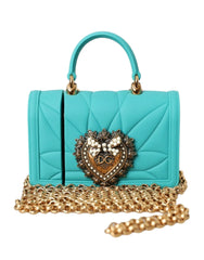 Dolce & Gabbana Turquoise Silicone Devotion Heart Cover Bag Airpods Case - Headphone Carrying Cases