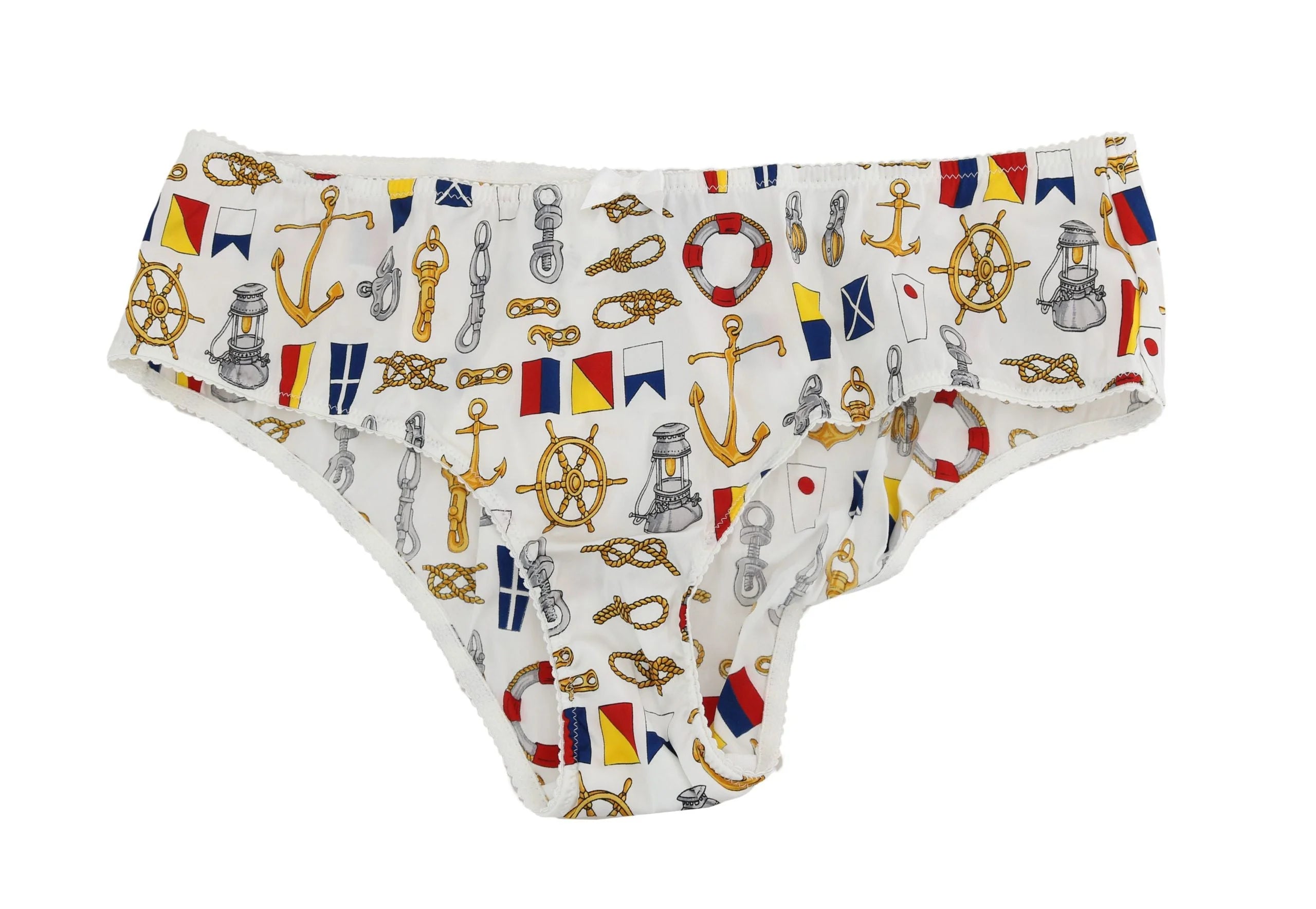Dolce & Gabbana Underwear Sailor Print Silk Bottoms - IT4 | L - Briefs