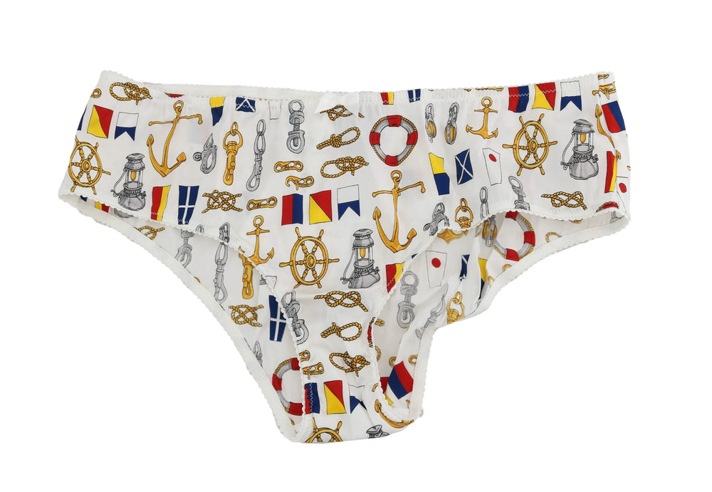 Dolce & Gabbana Underwear Sailor Print Silk Bottoms - IT4 | L - Briefs