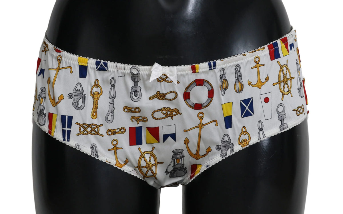 Dolce & Gabbana Underwear Sailor Print Silk Bottoms - IT4 | L - Briefs