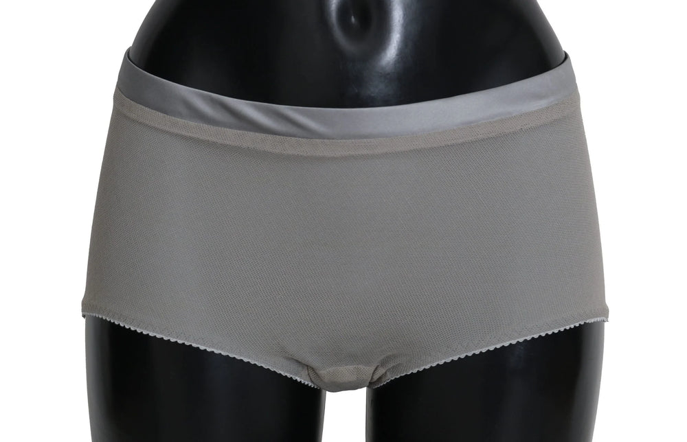 Dolce & Gabbana Underwear Silver With Net Silk Bottoms - IT4 | L - Boyshorts