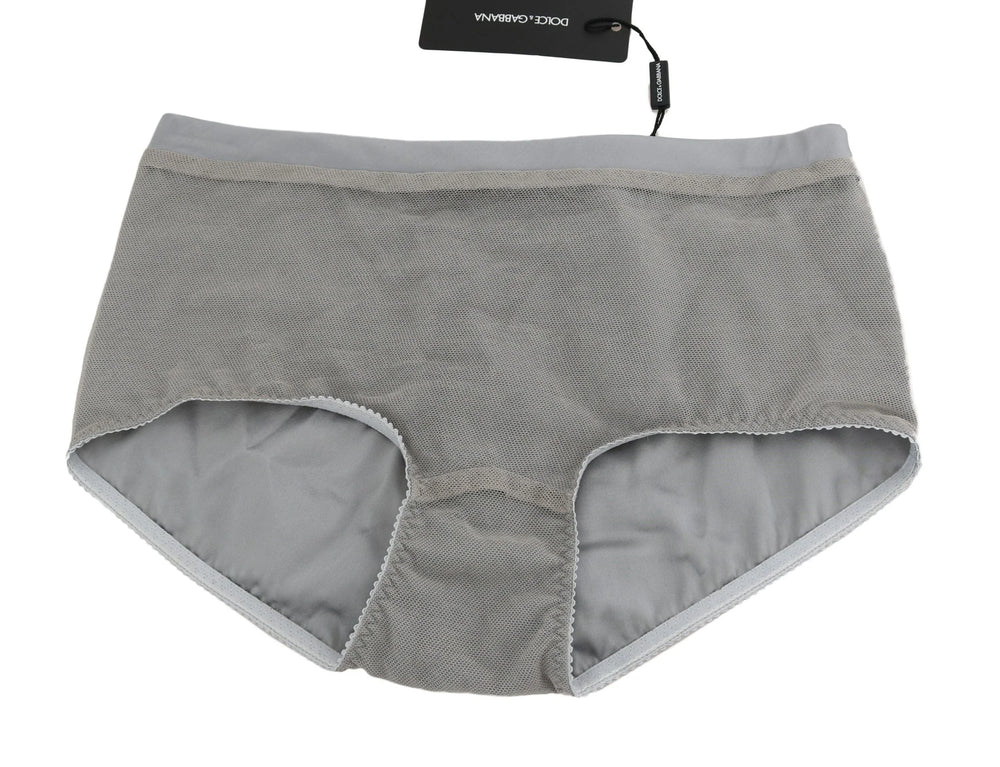 Dolce & Gabbana Underwear Silver With Net Silk Bottoms - IT4 | L - Boyshorts