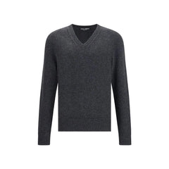 Dolce & Gabbana V-neck Wool Pullover - Sweaters