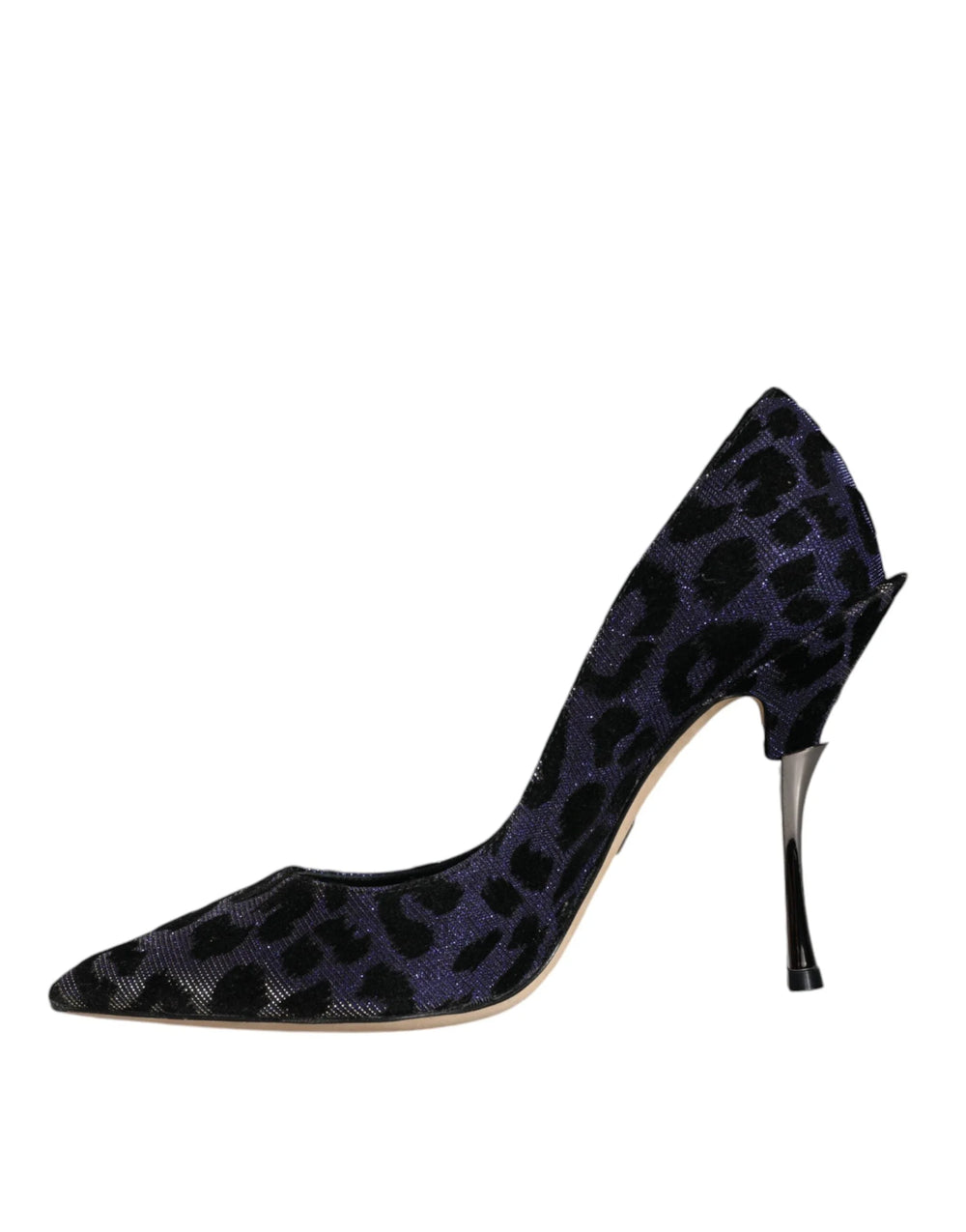 Dolce & Gabbana Violet Leopard Lurex High Heels Pumps Shoes - EU37/US7 - Heels