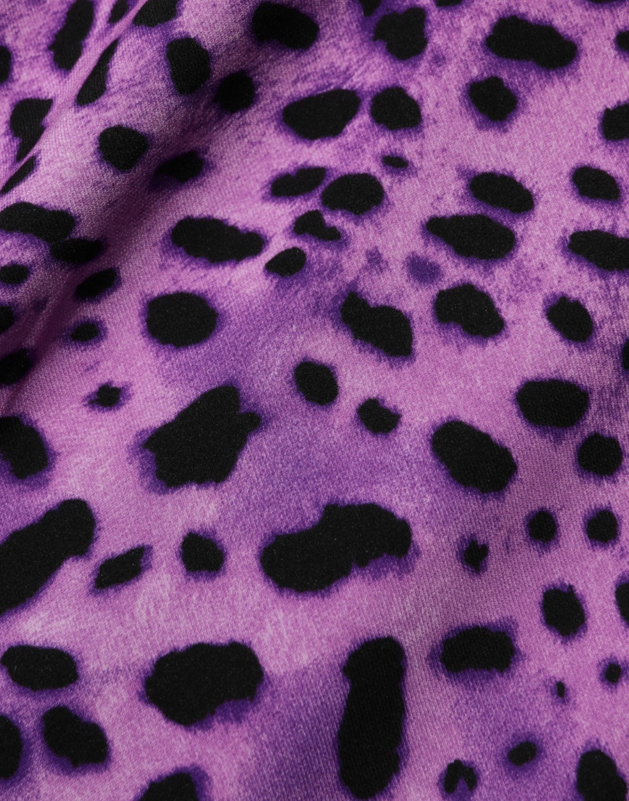 Dolce & Gabbana Violet Leopard Sheath Bodycon Mini Dress - Dresses