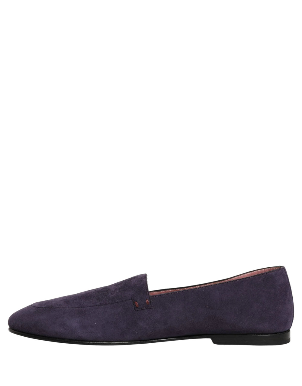 Dolce & Gabbana Violet Velvet Slip On Men Flats Loafers Shoes - EU44/US11