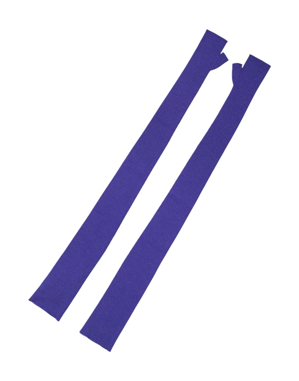 Dolce & Gabbana Violet Wool Fingerless Elbow Length Mitten Gloves - One Size