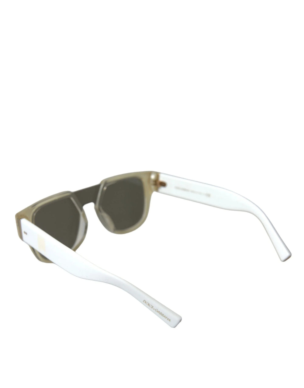 Dolce & Gabbana White Acetate Mirror Lenses DG4356 Sunglasses - Sunglasses