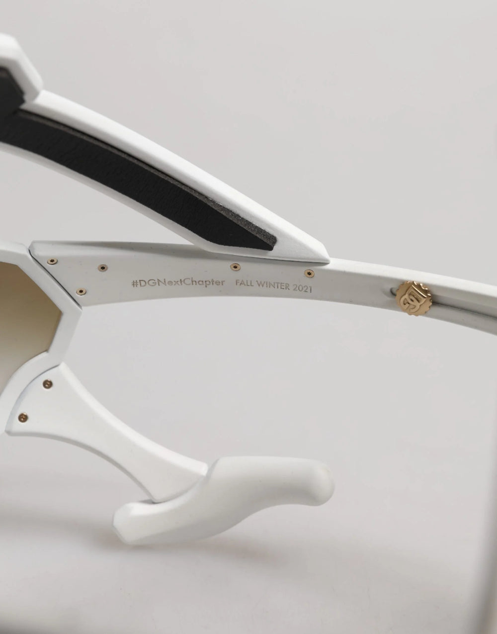 Dolce & Gabbana White Acetate Next Generation Mask Eyewear Sunglasses - Sunglasses