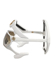 Dolce & Gabbana White Acetate Next Generation Mask Eyewear Sunglasses - Sunglasses