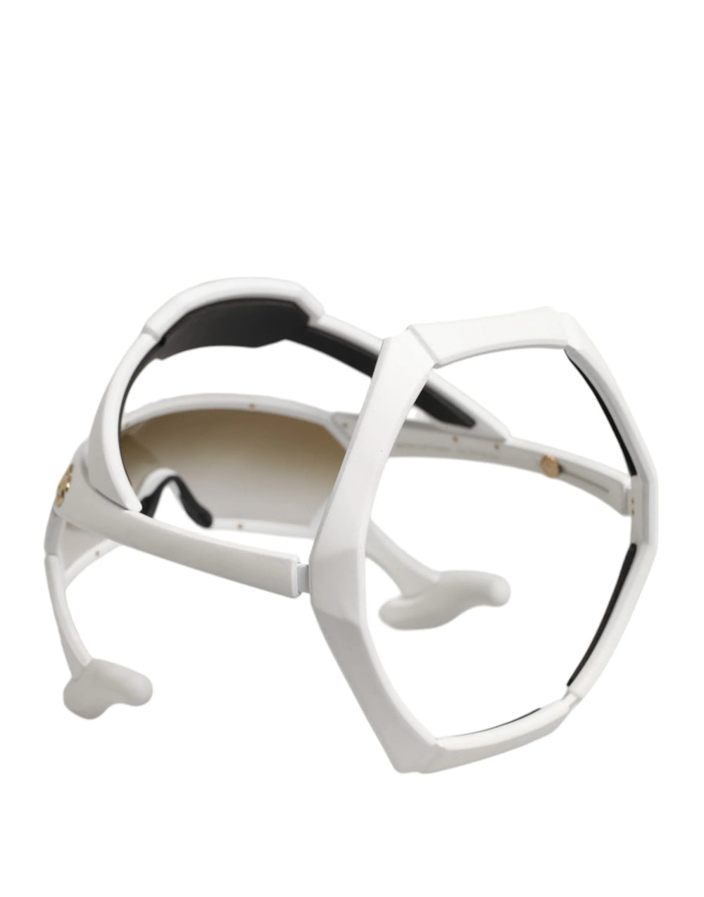 Dolce & Gabbana White Acetate Next Generation Mask Eyewear Sunglasses - Sunglasses