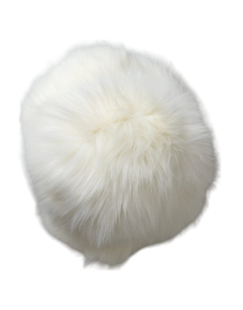 Dolce & Gabbana White Acrylic Fur Womens Bucket Hat - 59 cm|L