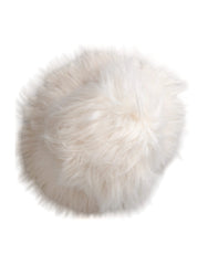 Dolce & Gabbana White Acrylic Fur Womens Bucket Hat - Bucket Hats