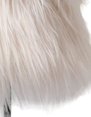 Dolce & Gabbana White Acrylic Fur Womens Bucket Hat - Bucket Hats