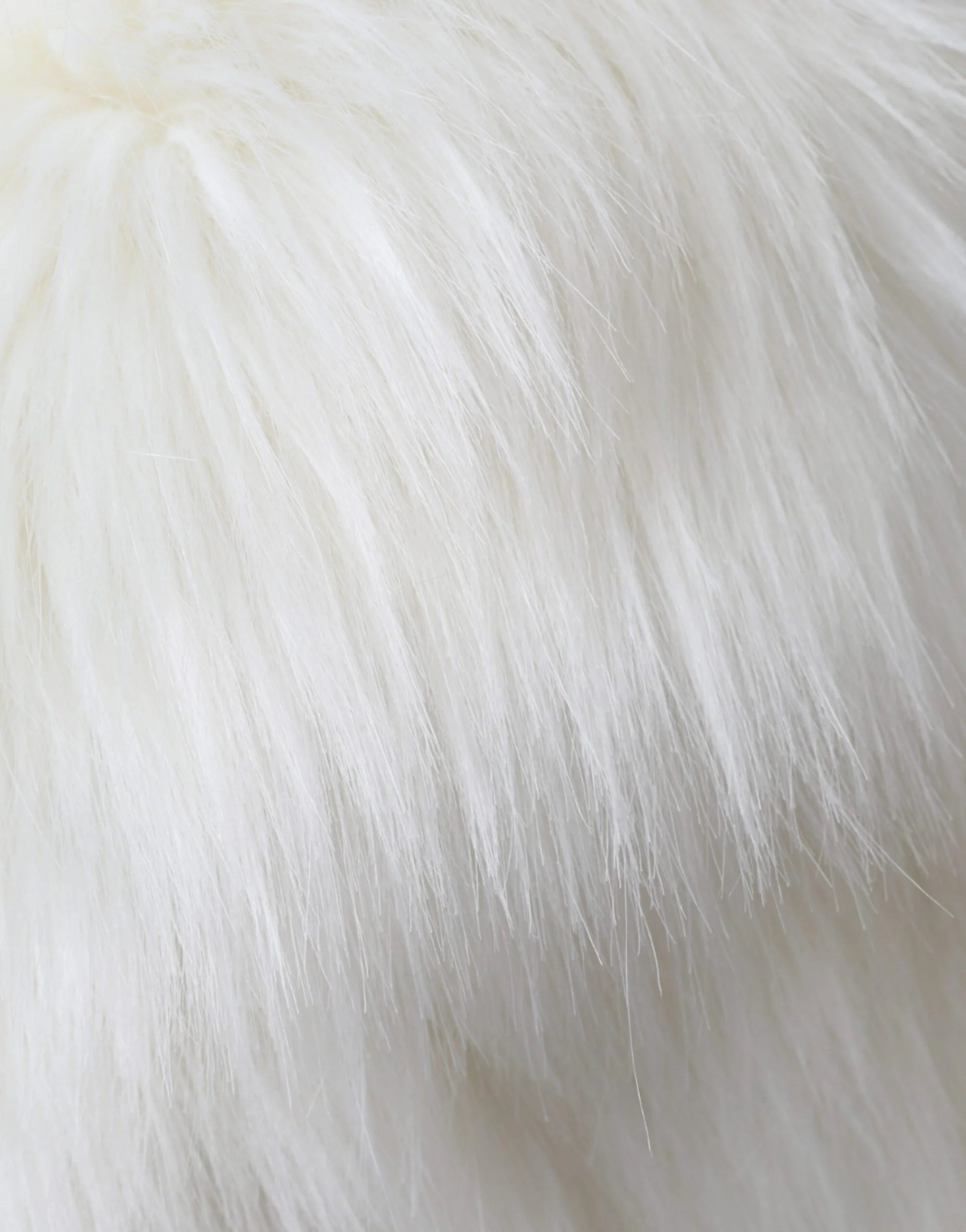 Dolce & Gabbana White Acrylic Fur Womens Bucket Hat - Bucket Hats